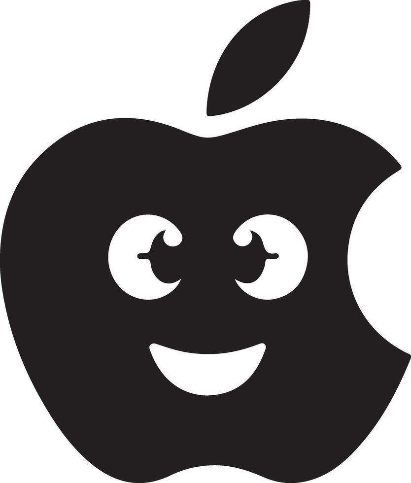 Charming Apple Sketch for Decor vector