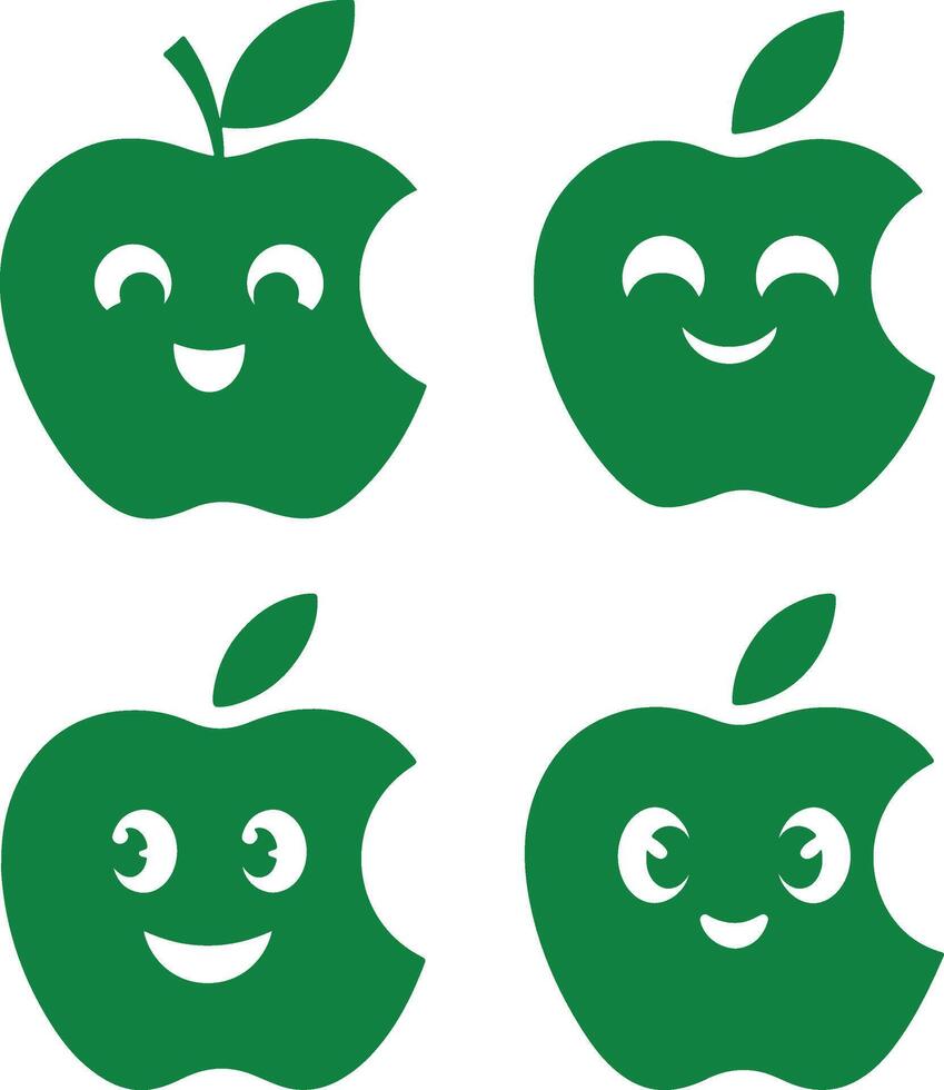 Trendy Apple Abstract Design Illustration vector