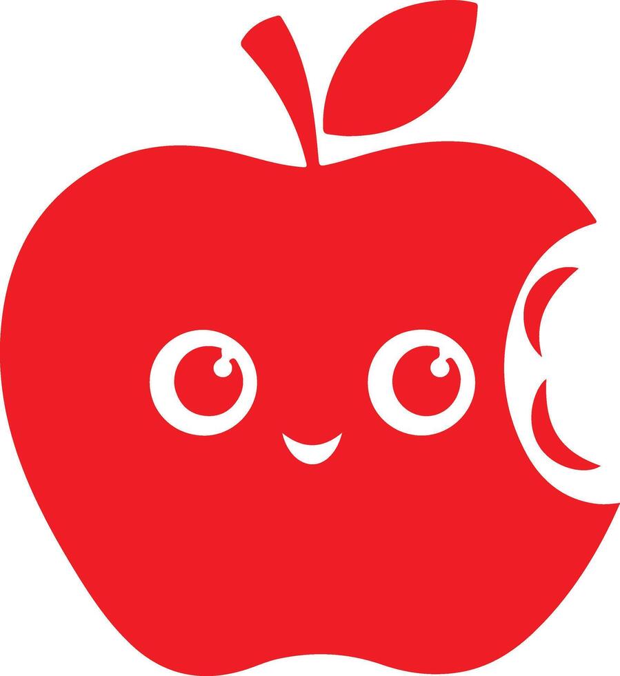 Playful Apple Doodle Art for Decor vector