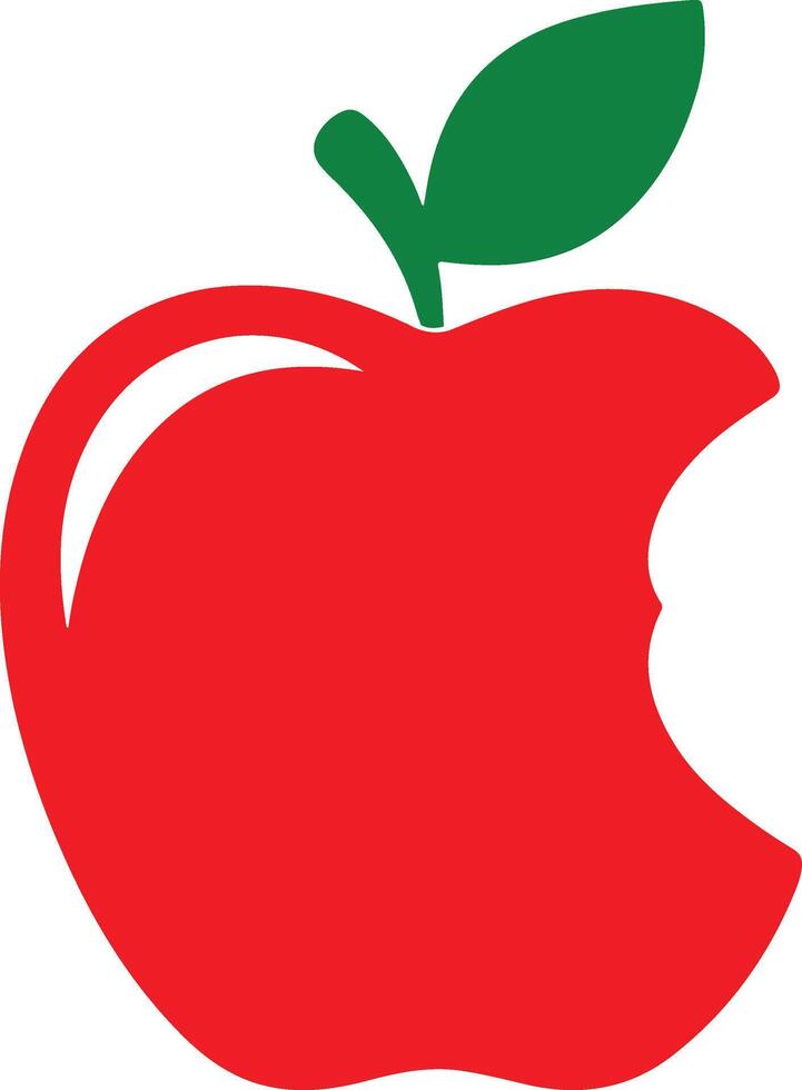 Handcrafted Apple Ink Drawing Art vector
