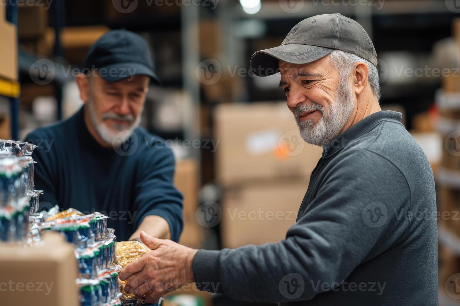 Volunteer Providing Assistance to Senior Man for Enhanced Quality of Life photo
