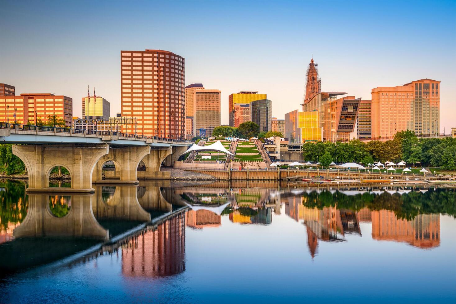 Connecticut, USA, 2025 - Hartford City Skyline photo