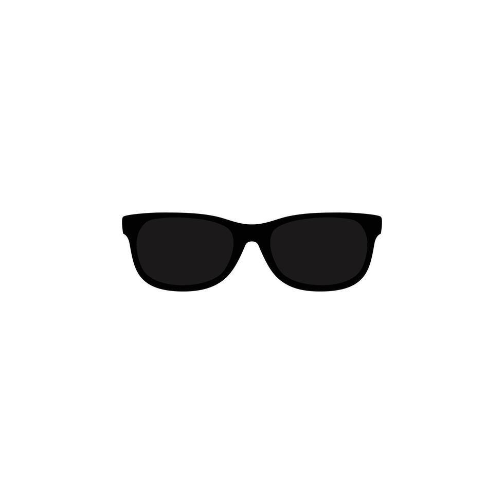 Sunglasses icon in flat style on white background. vector