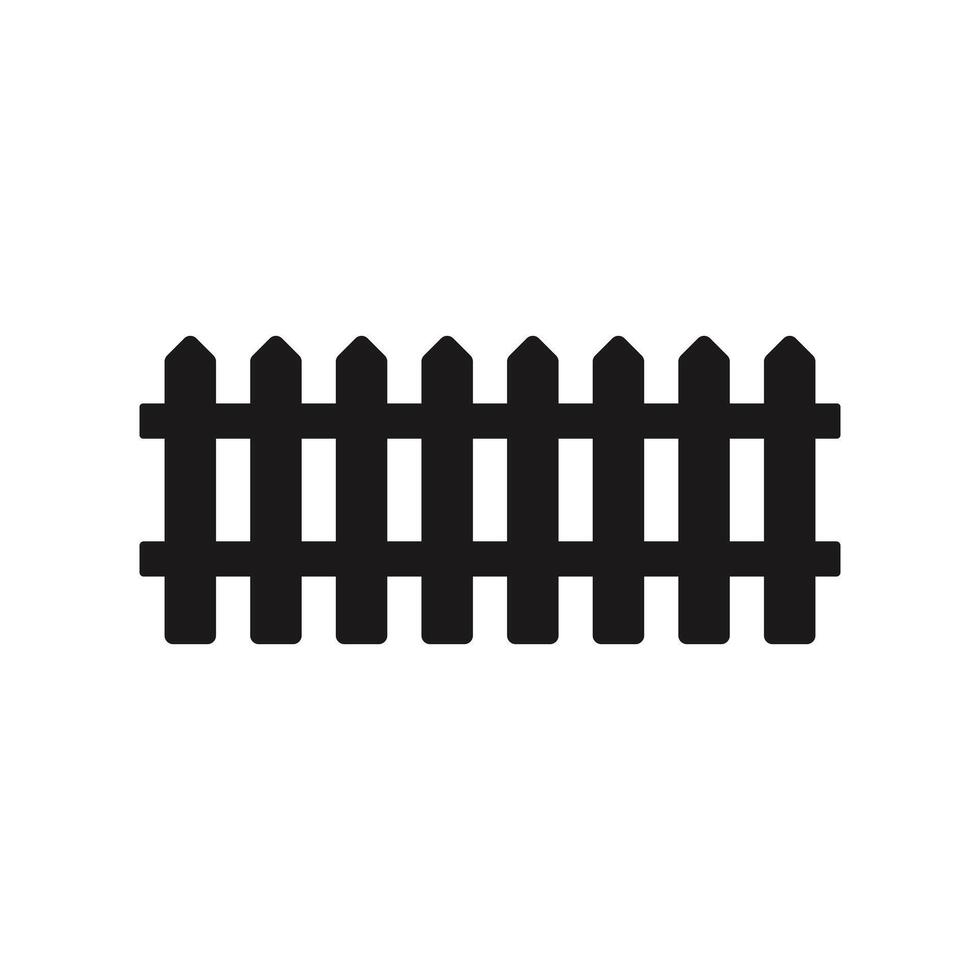 Fence icon on a white background. vector
