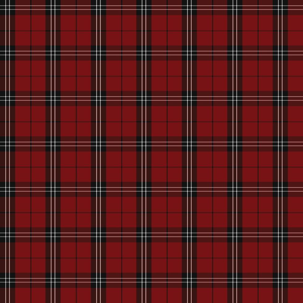 red black scottish tartan plaid checkered stripes flannel fabric print pattern background vector