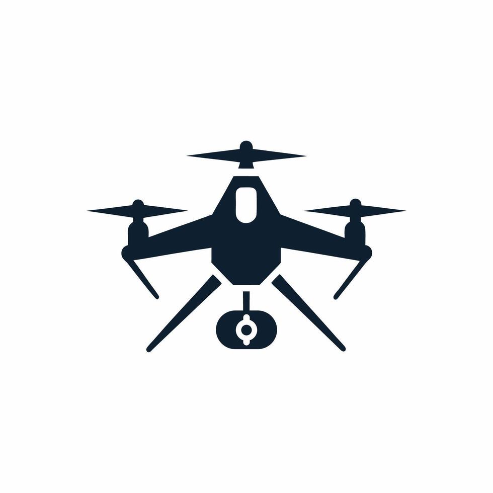 Three propeller drone vector