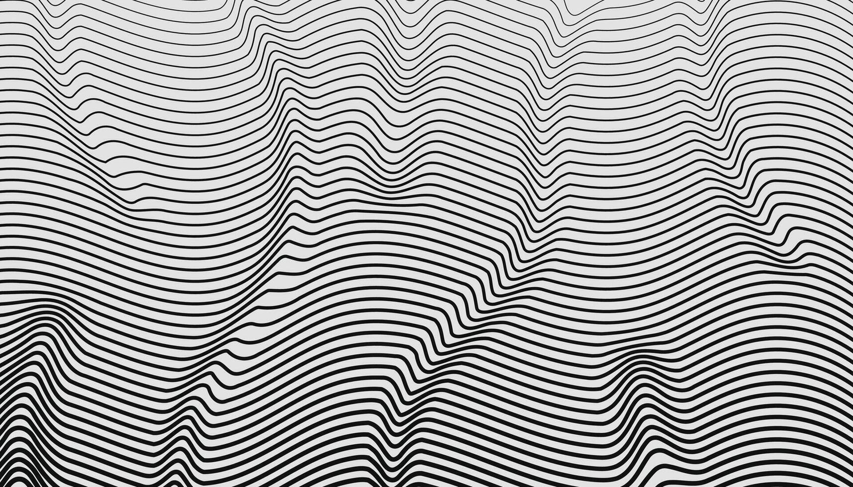 Modern abstract background with black blended lines. illustration. vector