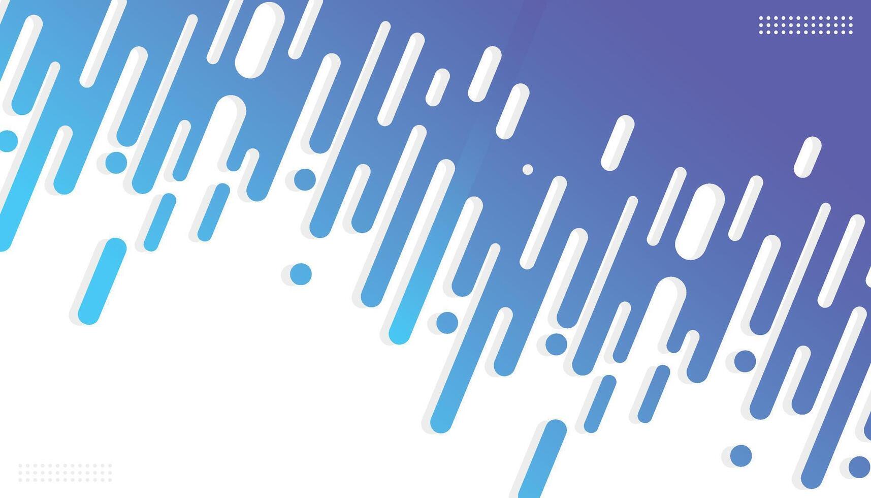 Modern abstract background featuring rounded blue lines, dots, and soft shadow effects. vector
