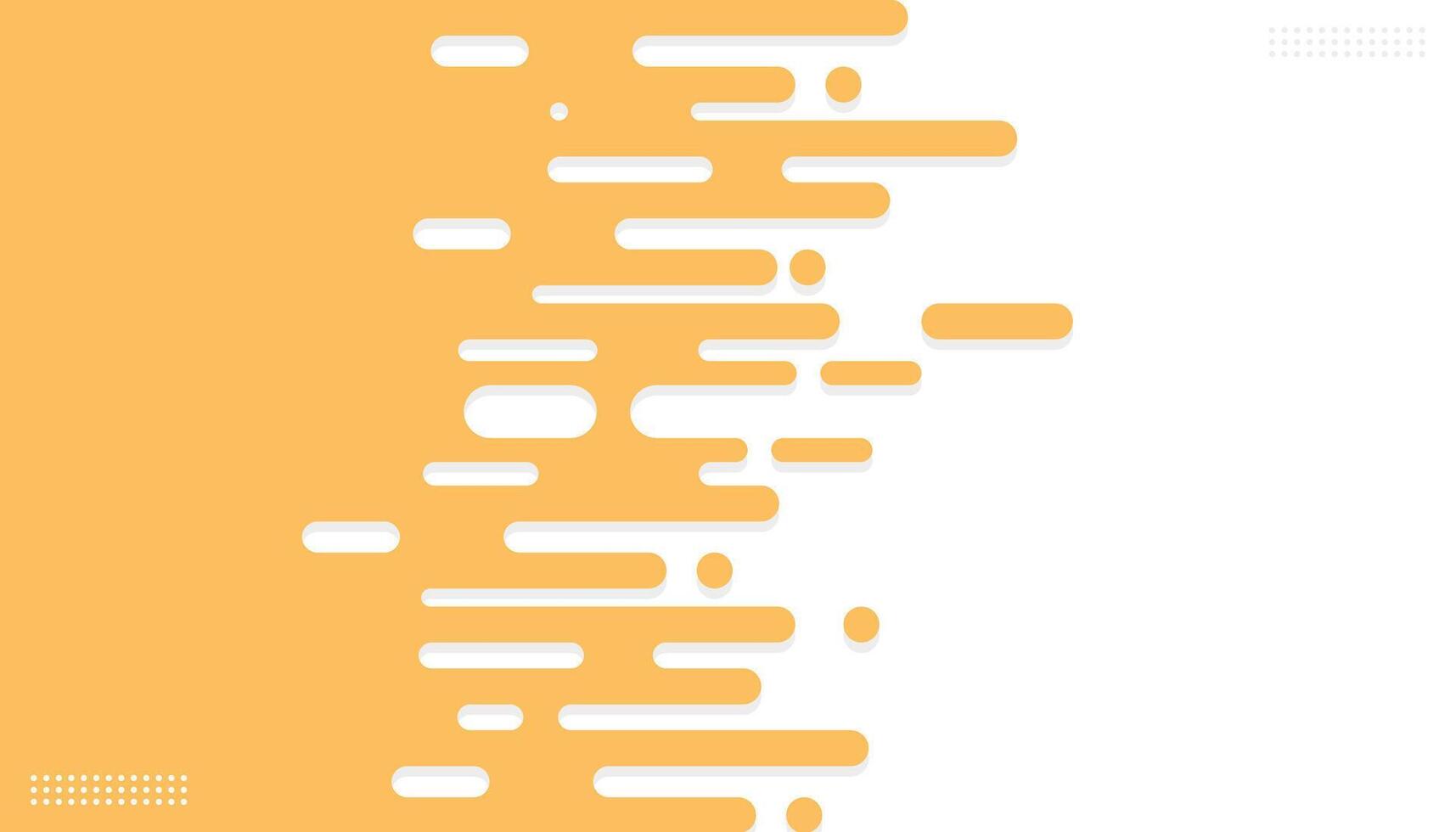 Abstract yellow rounded lines background. illustration vector