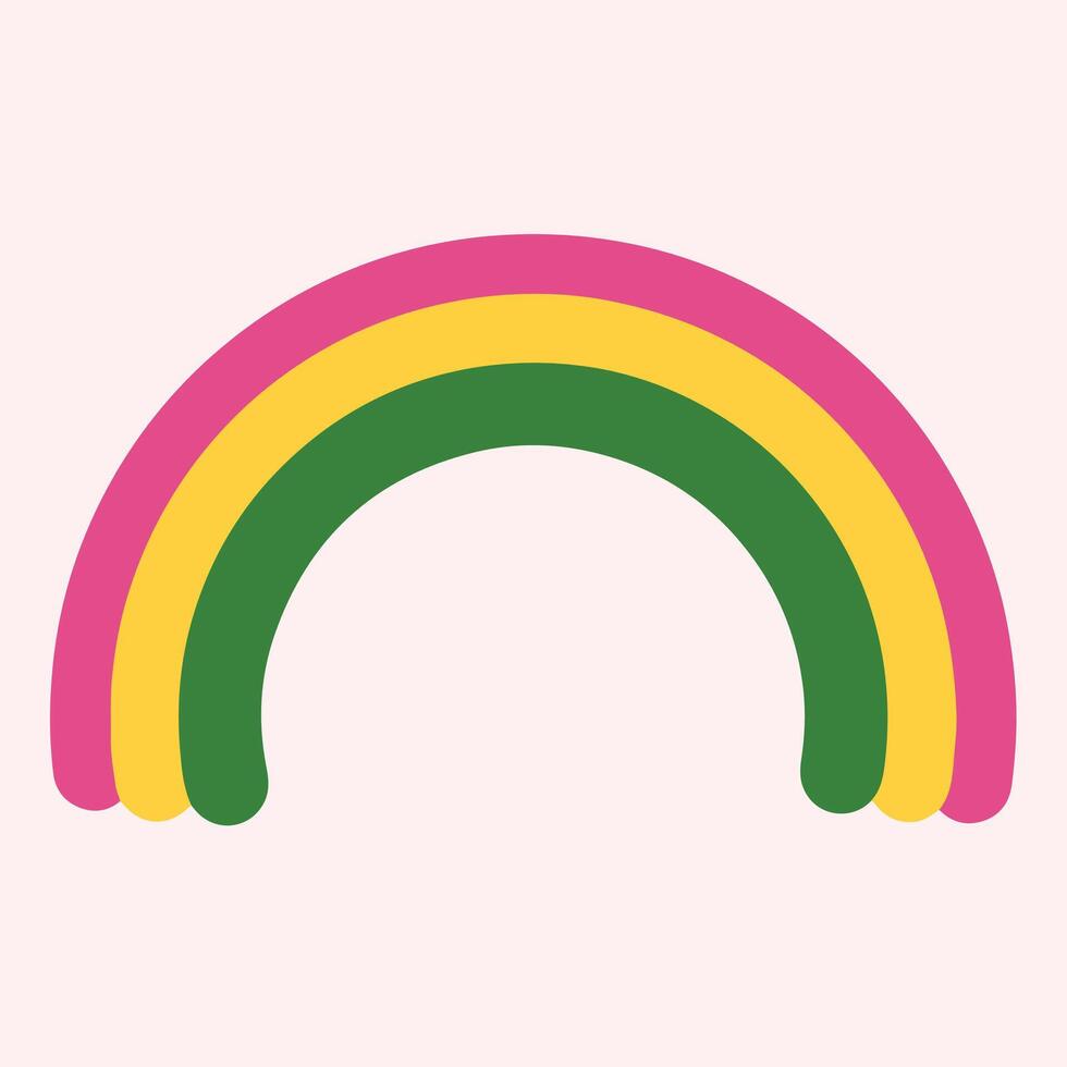 mejikuhibiniu cute rainbow simple vector
