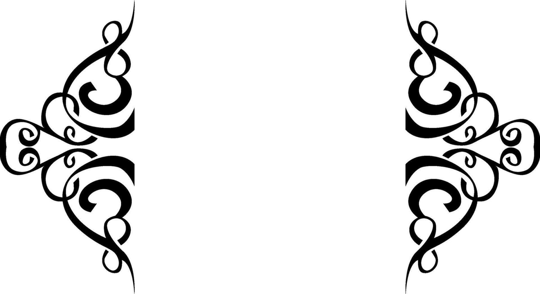 Minimalist Line Art Frame in Black vector