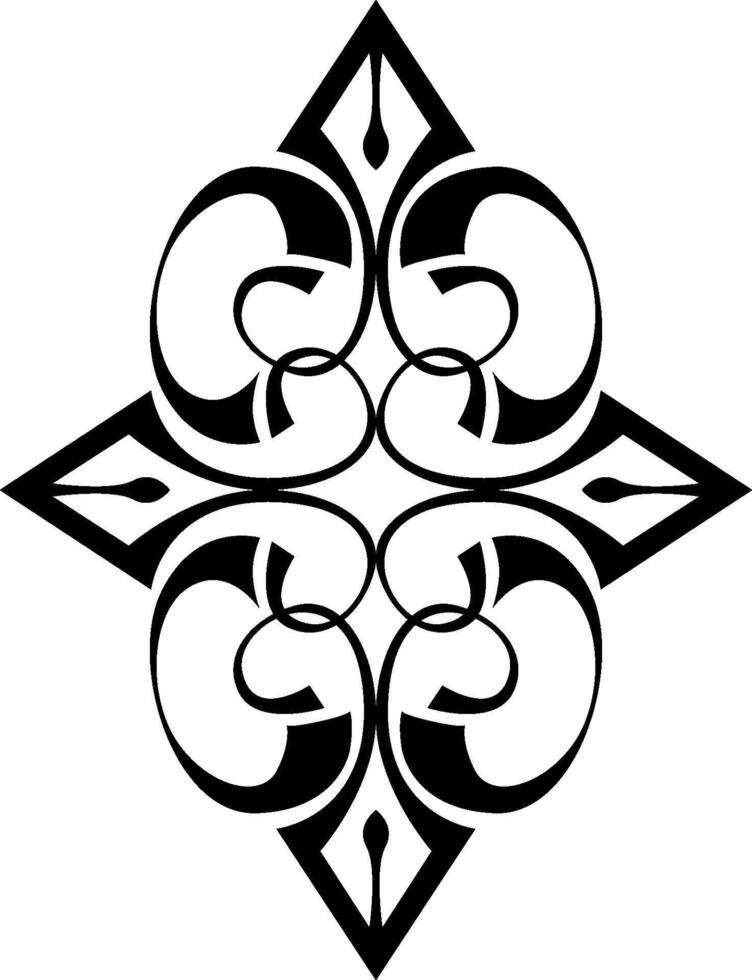 Classic Black Decorative Border Line Art for Graphics vector