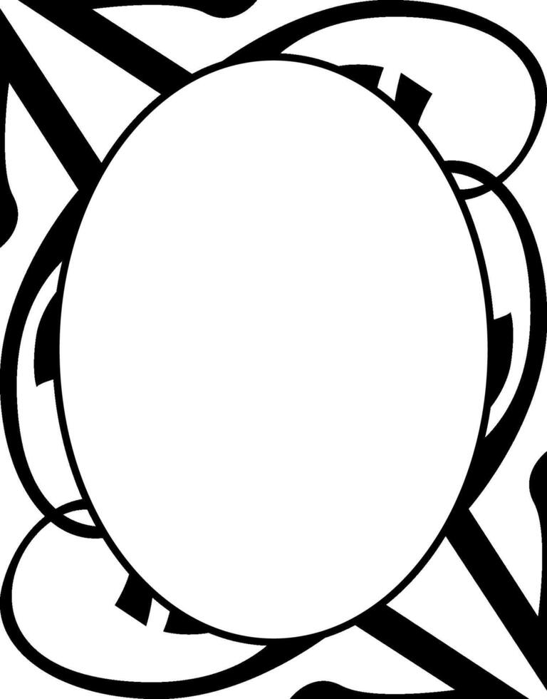 Clean and Simple Black Line Border vector