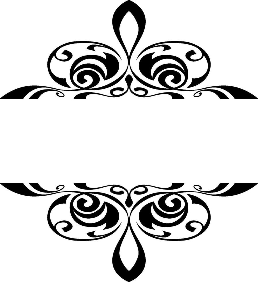 Professional Black Border for Business Graphics vector