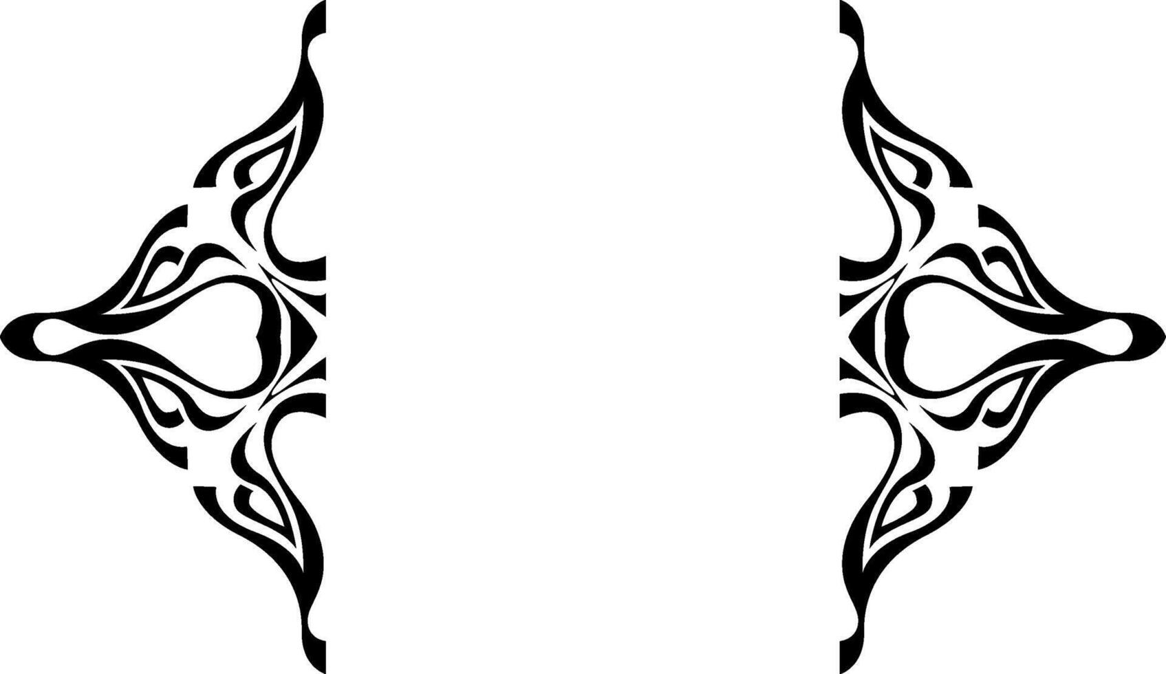 Simple Black Border for Backgrounds vector