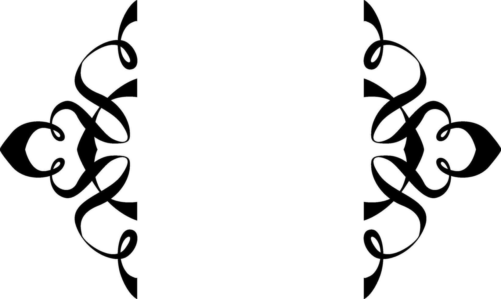 Modern Minimalist Black Line Border vector