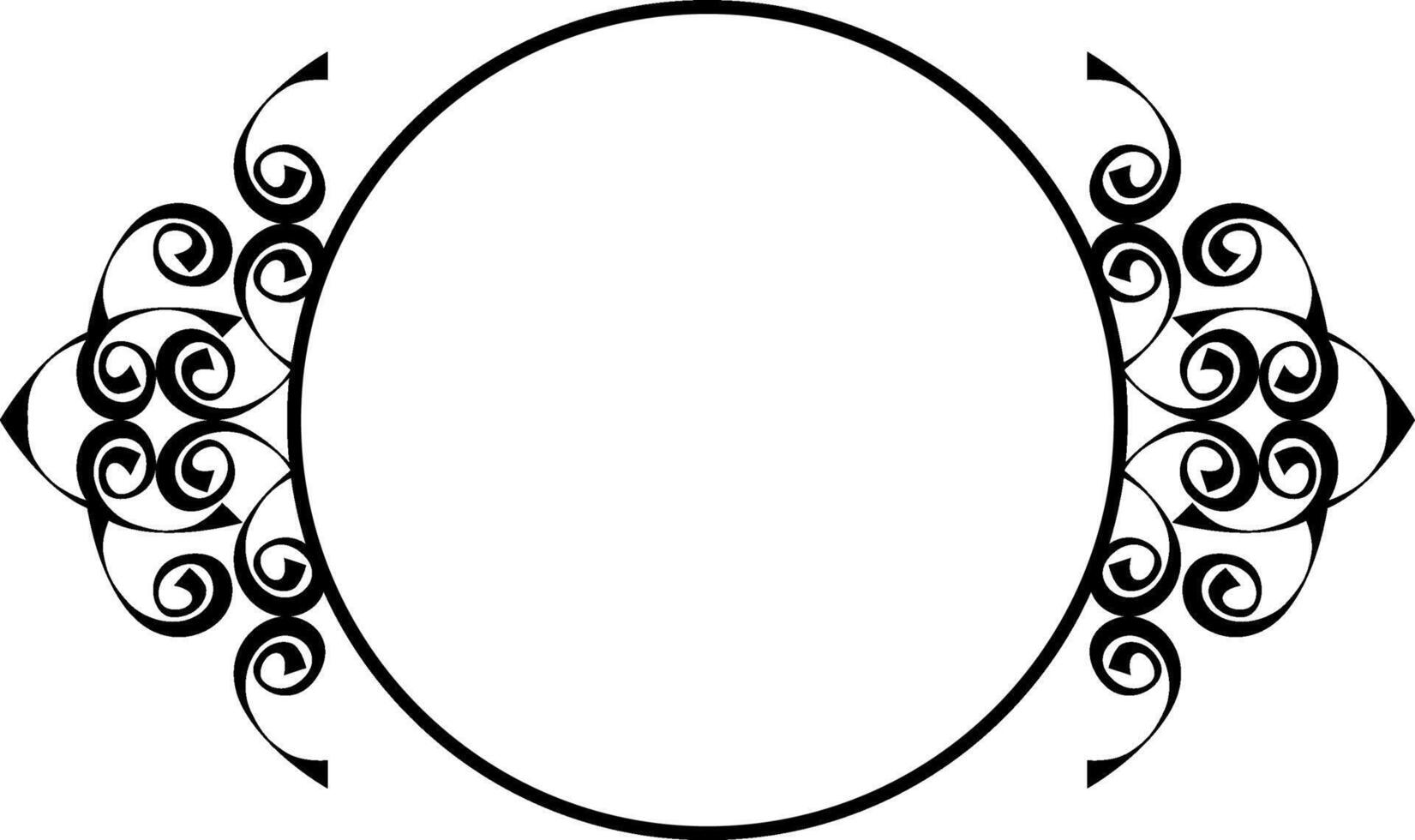 Elegant Gothic Black Border Frame vector