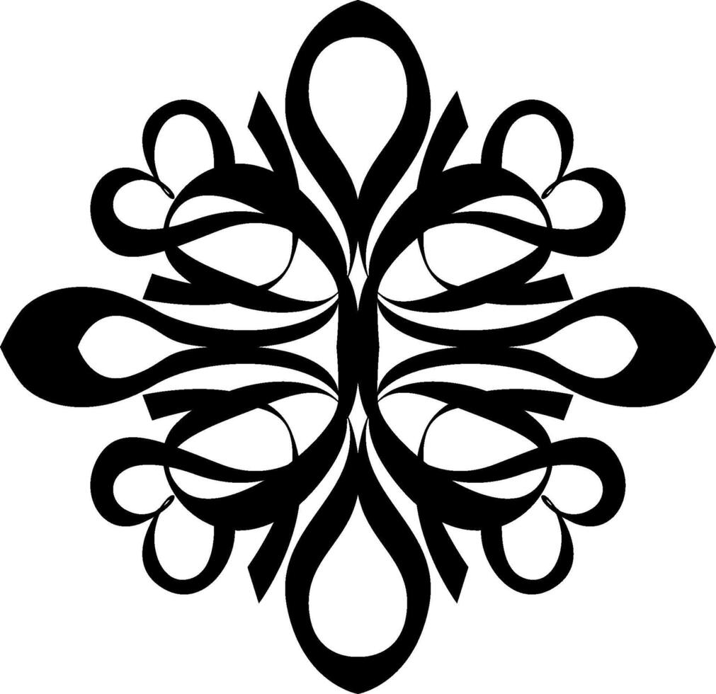 Classic Black Border Design for Layouts vector
