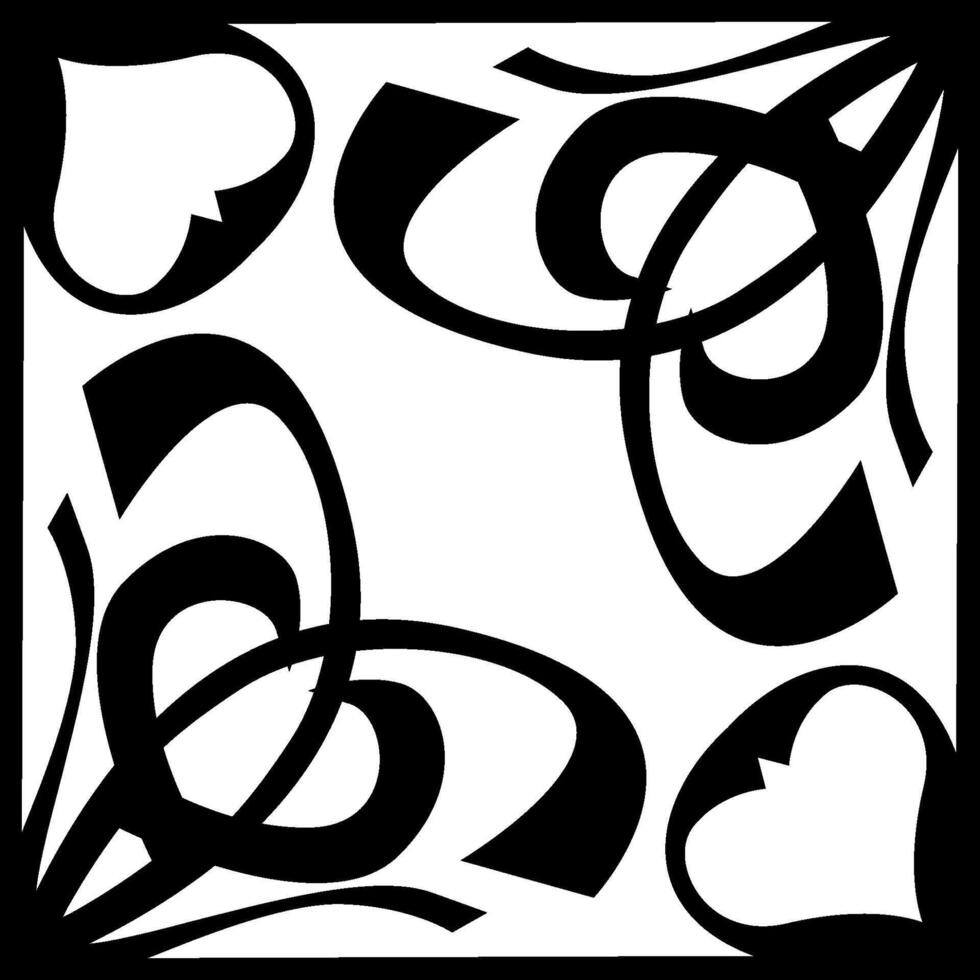 Detailed Black Ornamental Border for Digital Art vector
