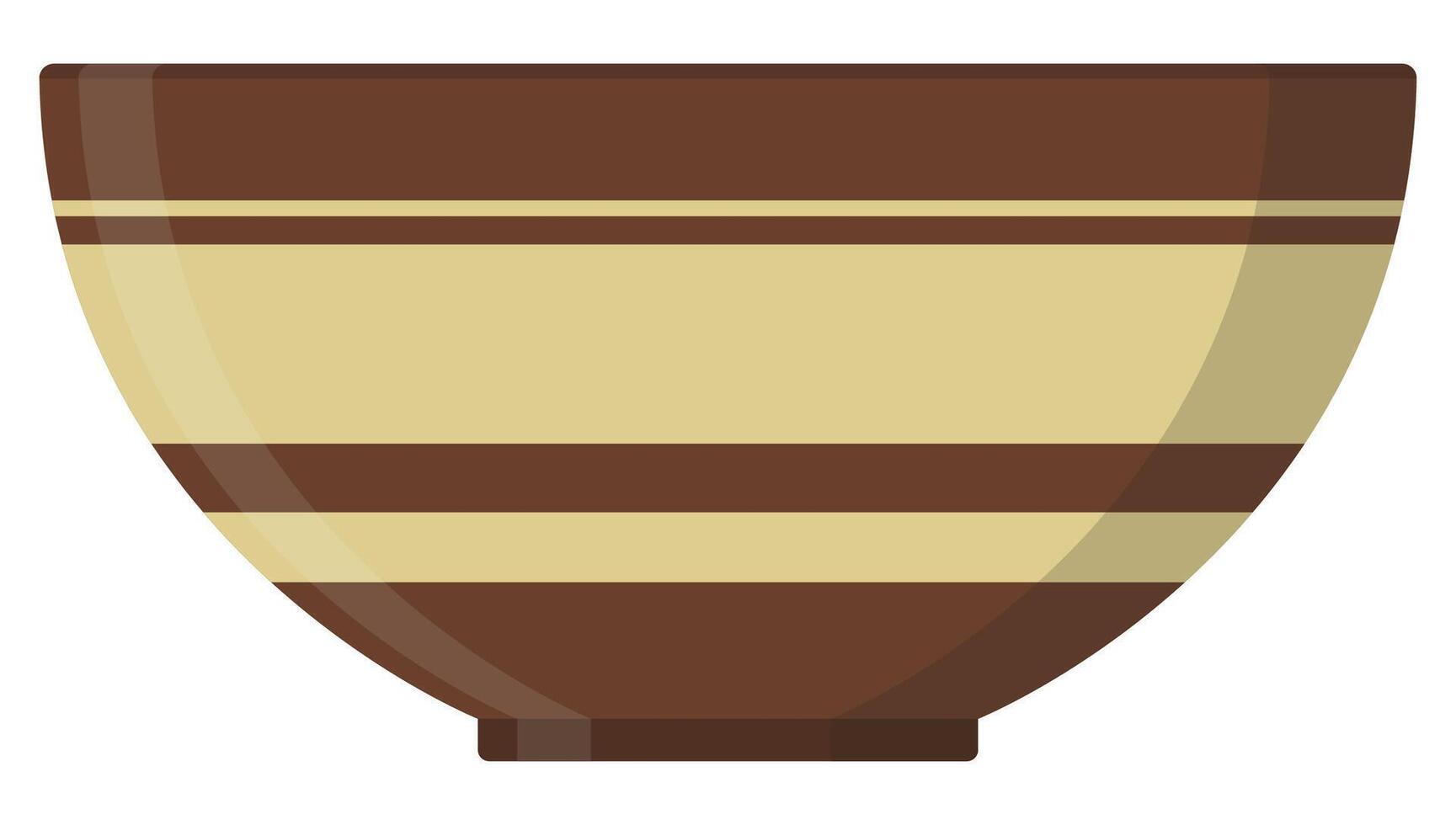 Soup bowl flat icon isolated on white background. vector
