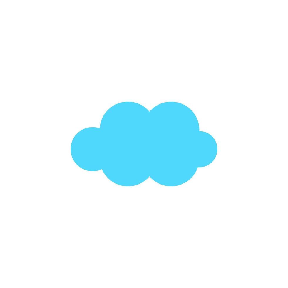 flat cloud icon design vector
