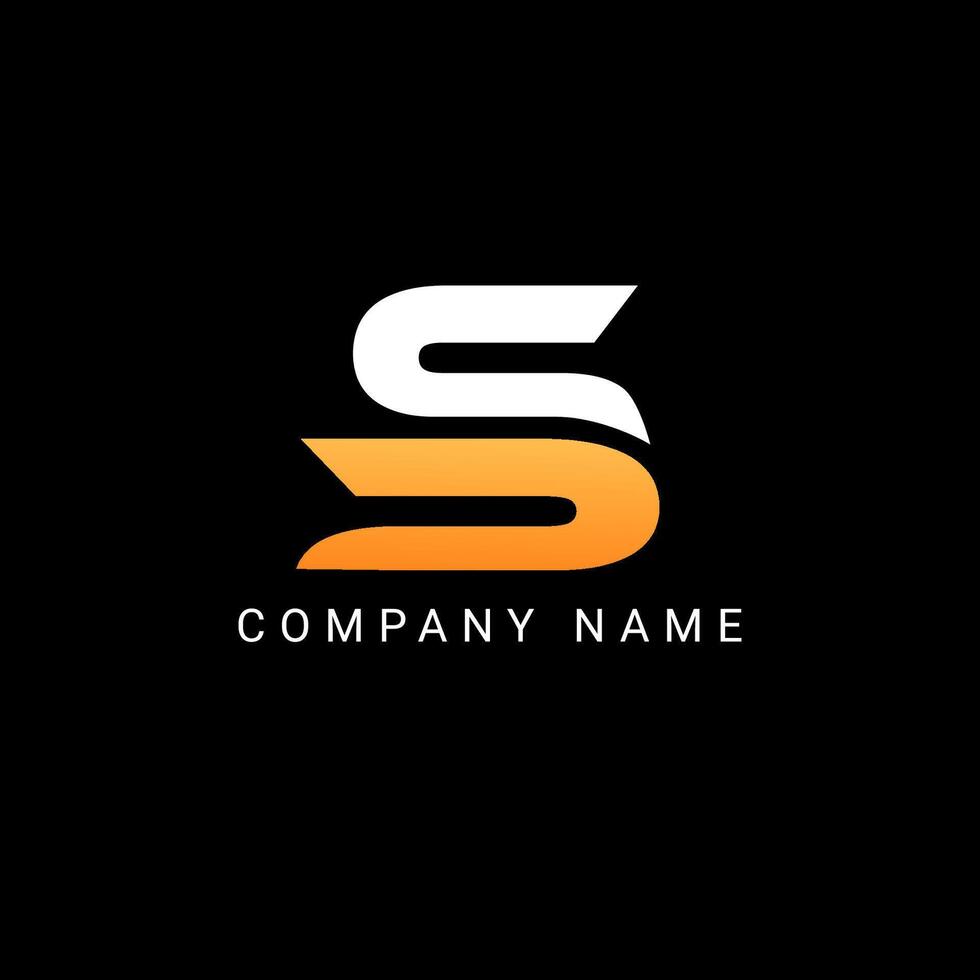 logo with a sleek gradient effect vector