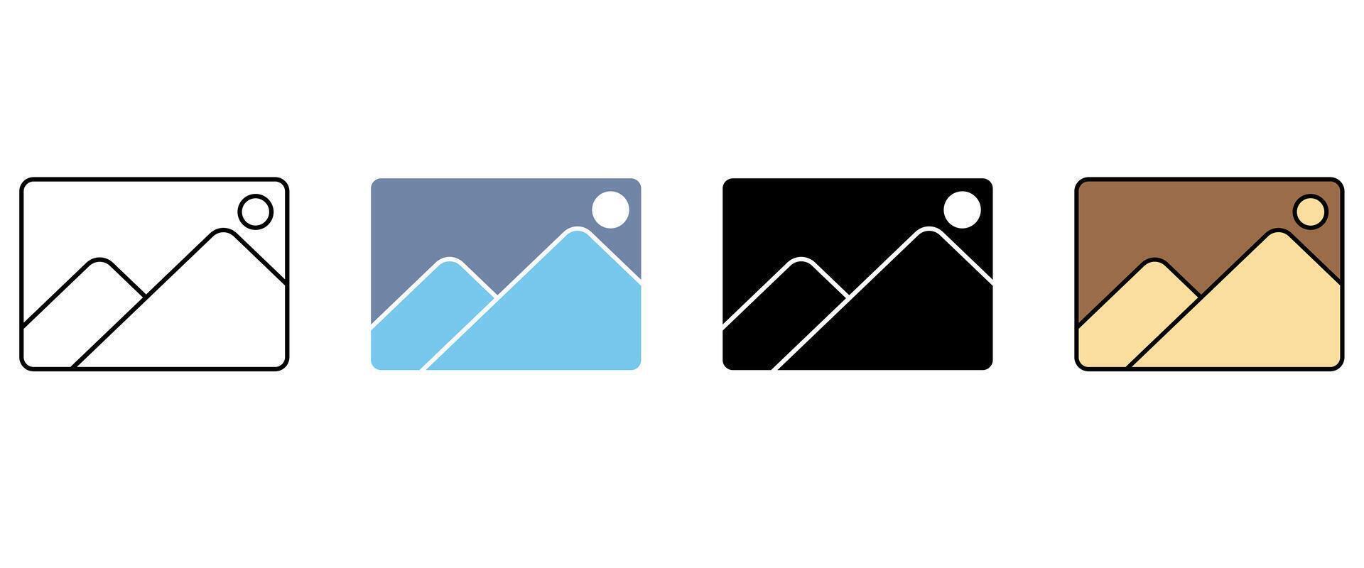 image concept line icon. Simple element illustration. image concept outline symbol design. vector