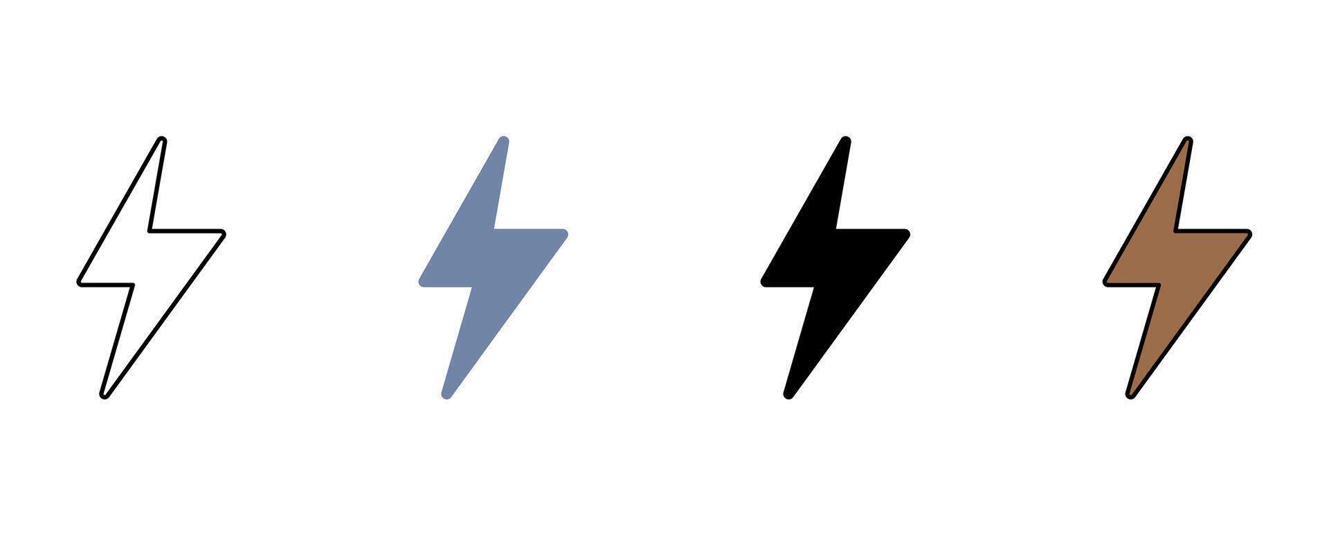 thunder concept line icon. Simple element illustration. thunder concept outline symbol design. vector