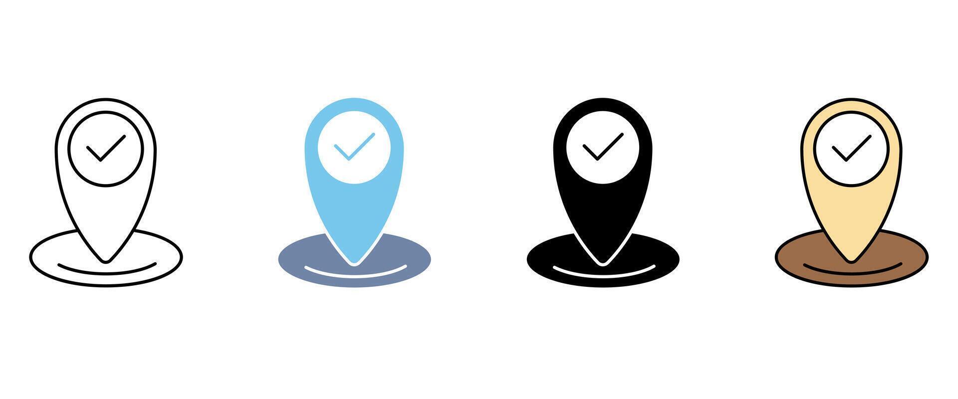 location concept line icon.. Simple element illustration. location concept outline symbol design. vector