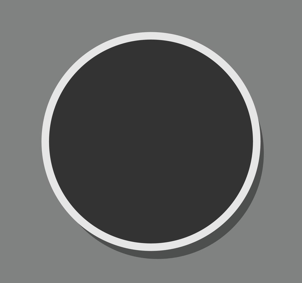 Circle Frames. Blank Frame Template Mockup vector