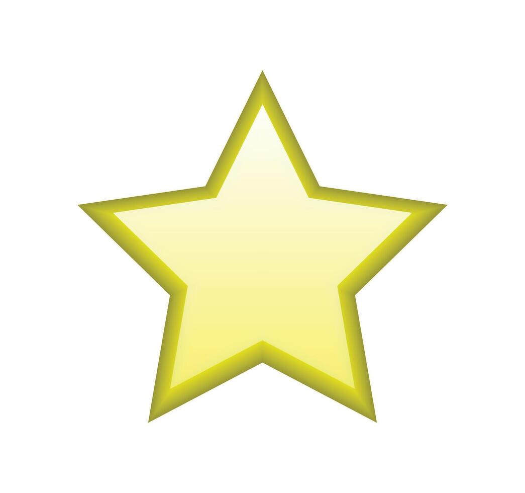 Realistic star rating, isolated on white background vector