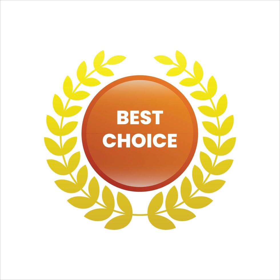 Best choice award vector