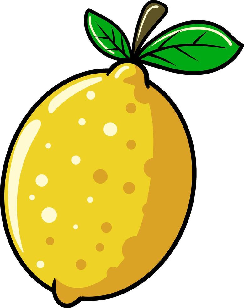 Lemon Tropical Summer Fruit Isolated Illustration vector