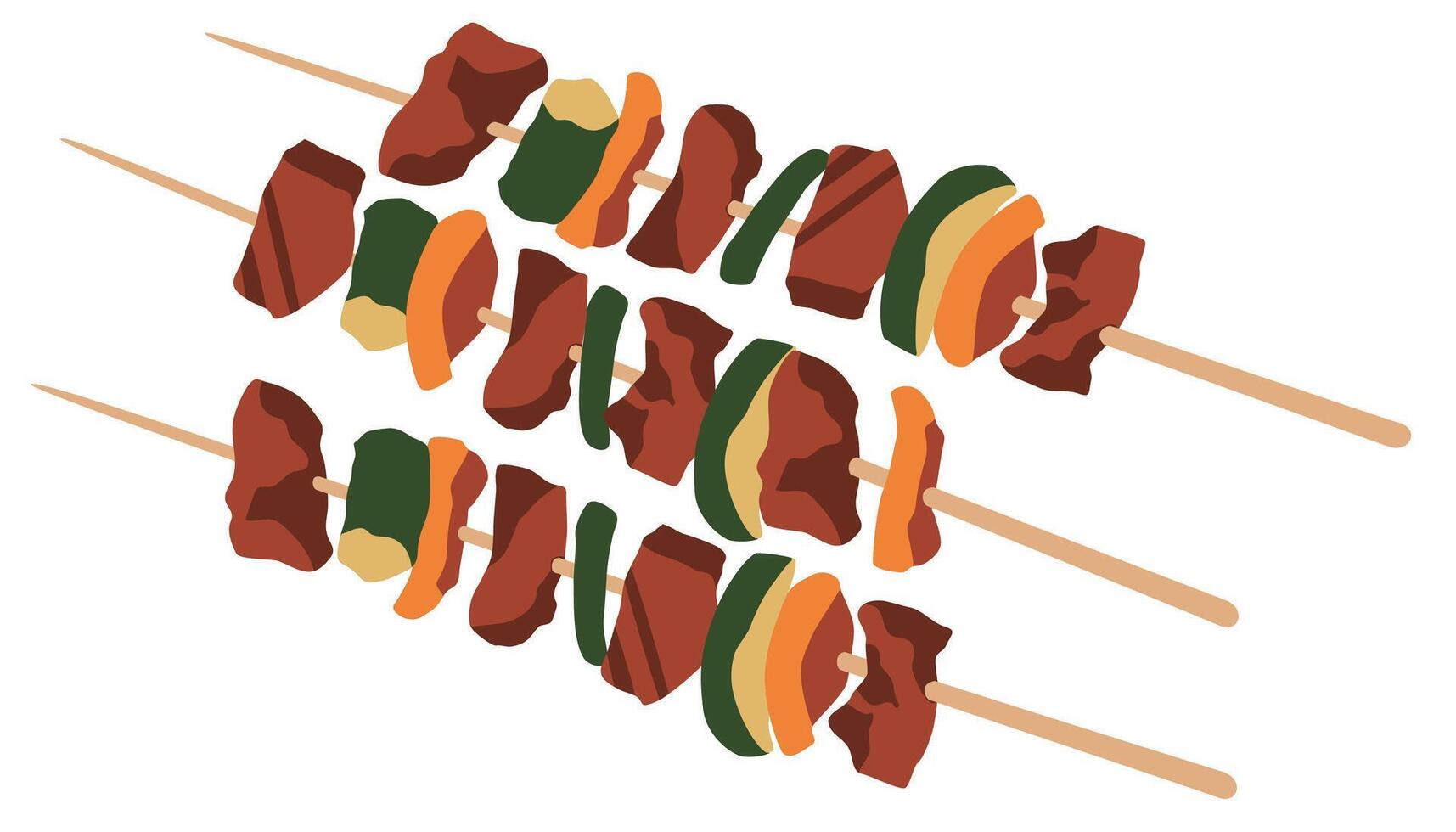 illustration of Skewers vector