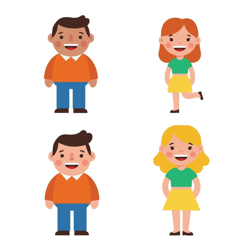 Friendly Staff Group Happy Business Team Members Office People Pack vector