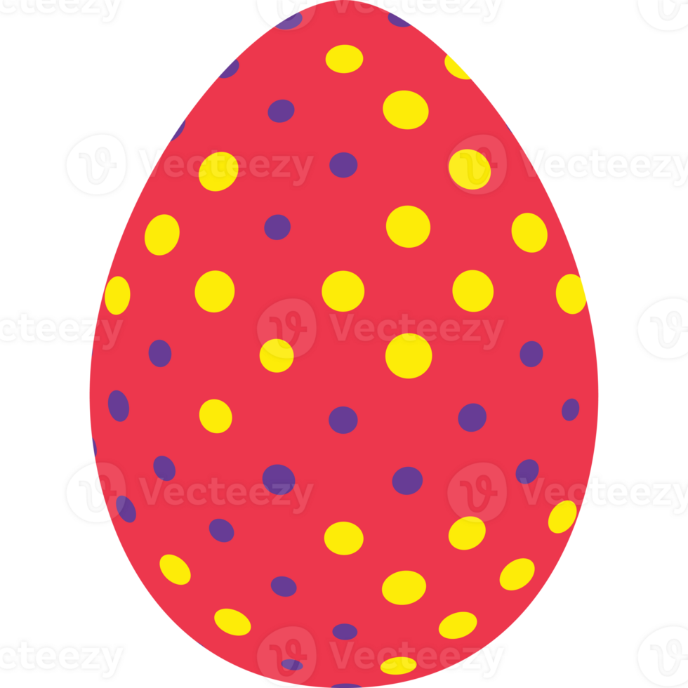 Egg with pattern halftone color style png