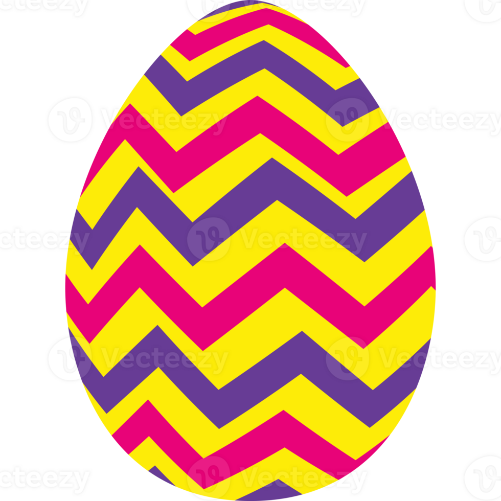 Egg with pattern pink purple color style png
