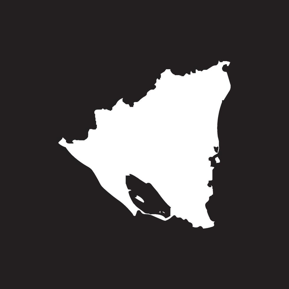 Nicaragua Map Illustration Icon Element symbol Design vector
