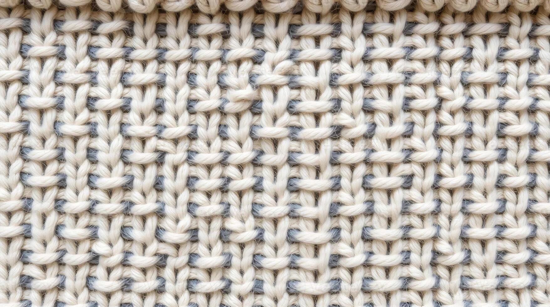 A close up of a knitted fabric photo