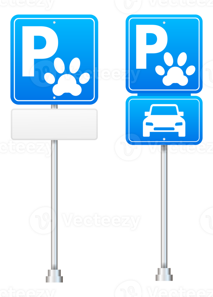 Pet parking sign indicating parking area for customers with pets png