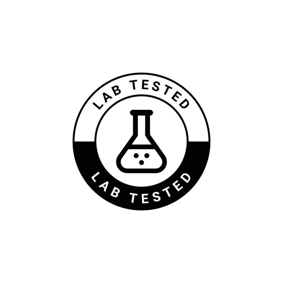 lab tested icon vector