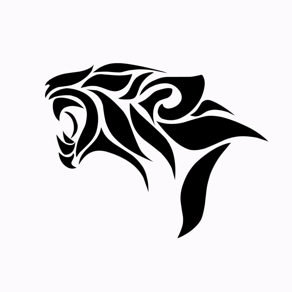 design tribal art designs panther head vector