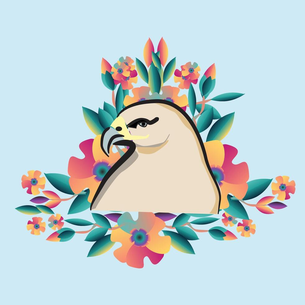 Floral Bird Decorative ornament and illustration vector