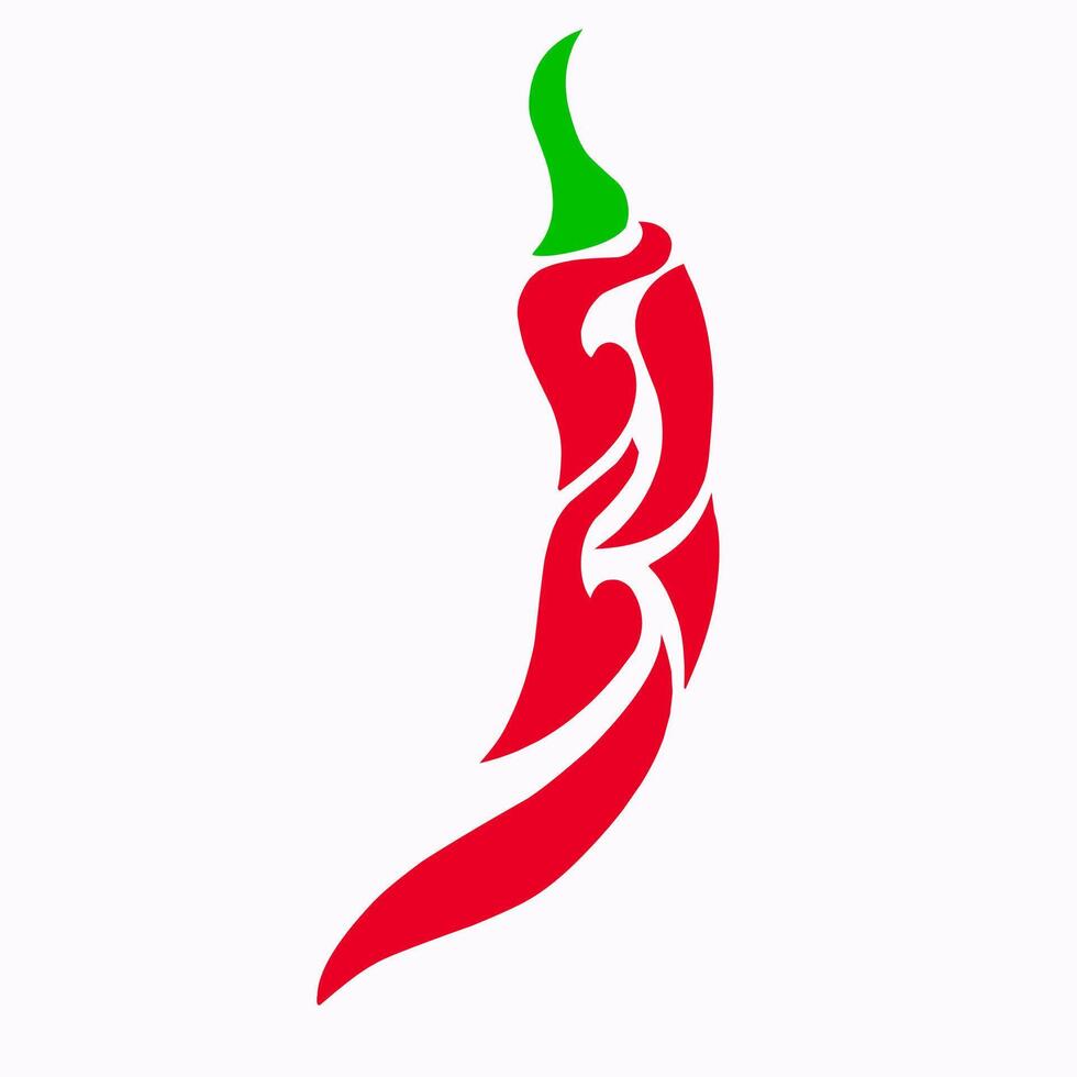 illustration graphic of design tribal art designs red chili tattoo vector