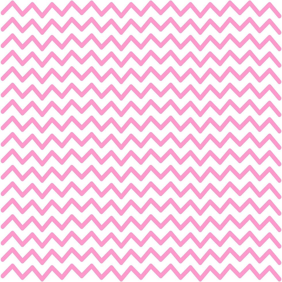Simple pink and white chevron pattern. vector