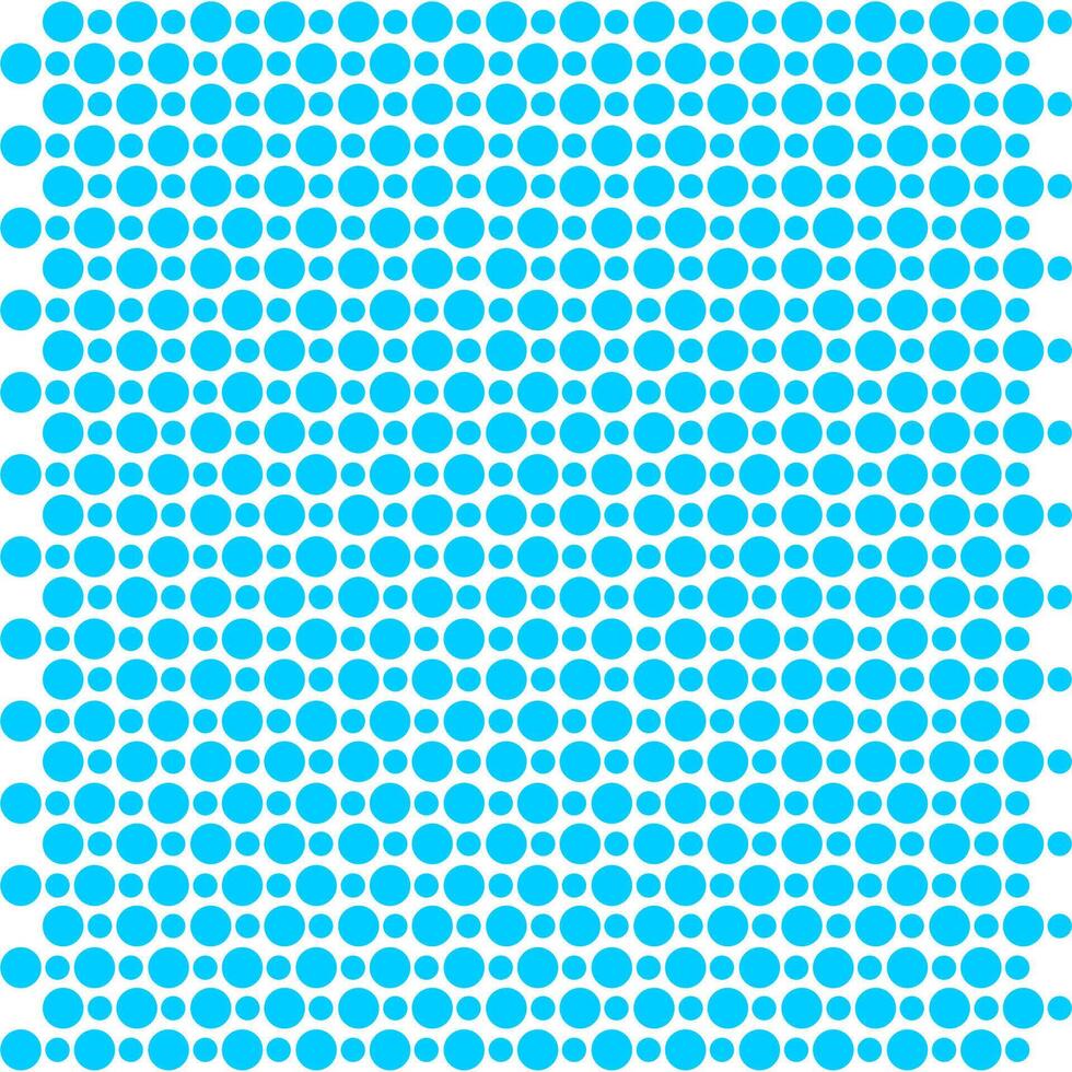 Pattern of blue circles on a white background. vector