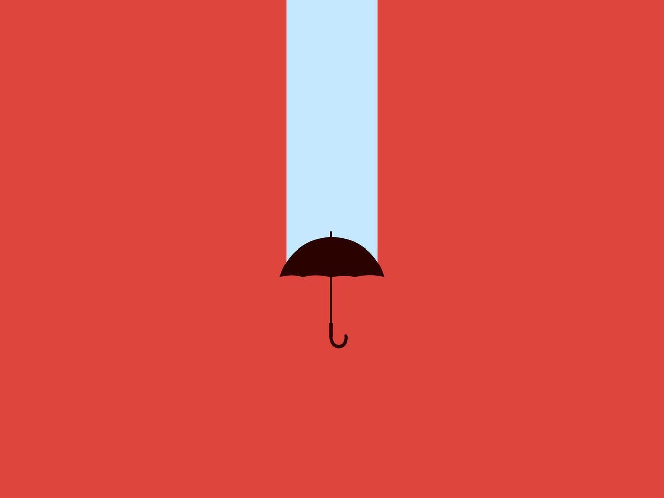 Help market crash , Risk , Bankruptcy and loss , Umbrella help reduce crisis vector
