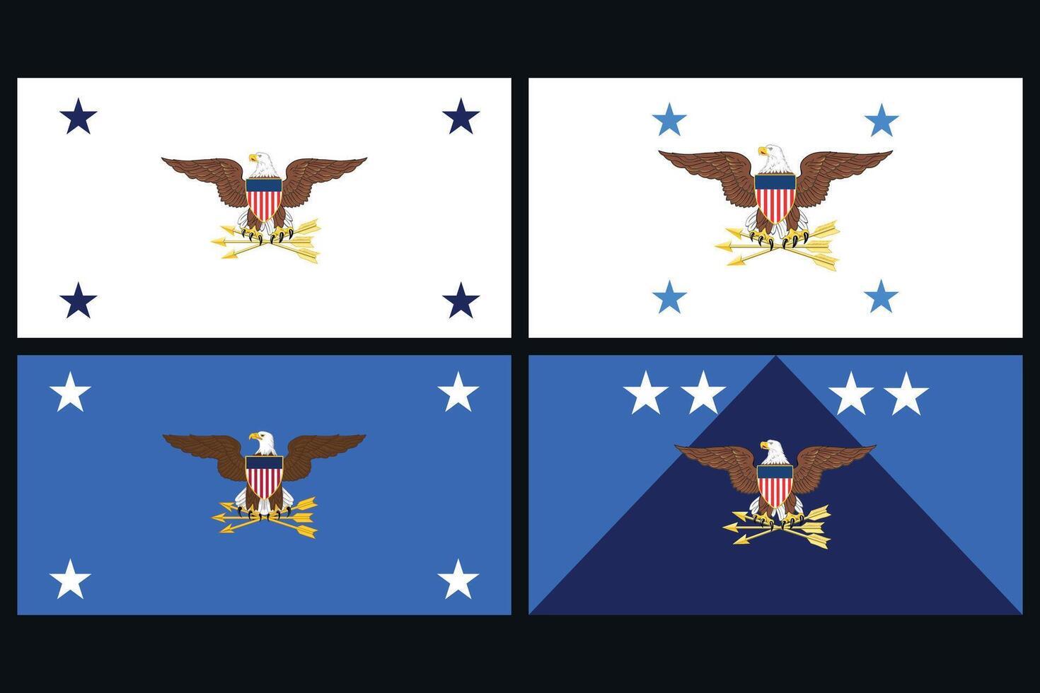 Department of Defense USA Flags Illustration Premium Quality vector