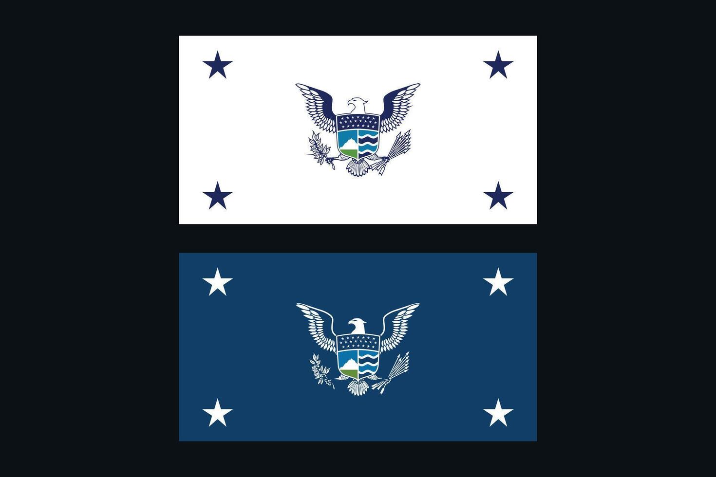Office of the Secretary of Homeland Security USA Flags Bundle Illustration Premium Quality vector
