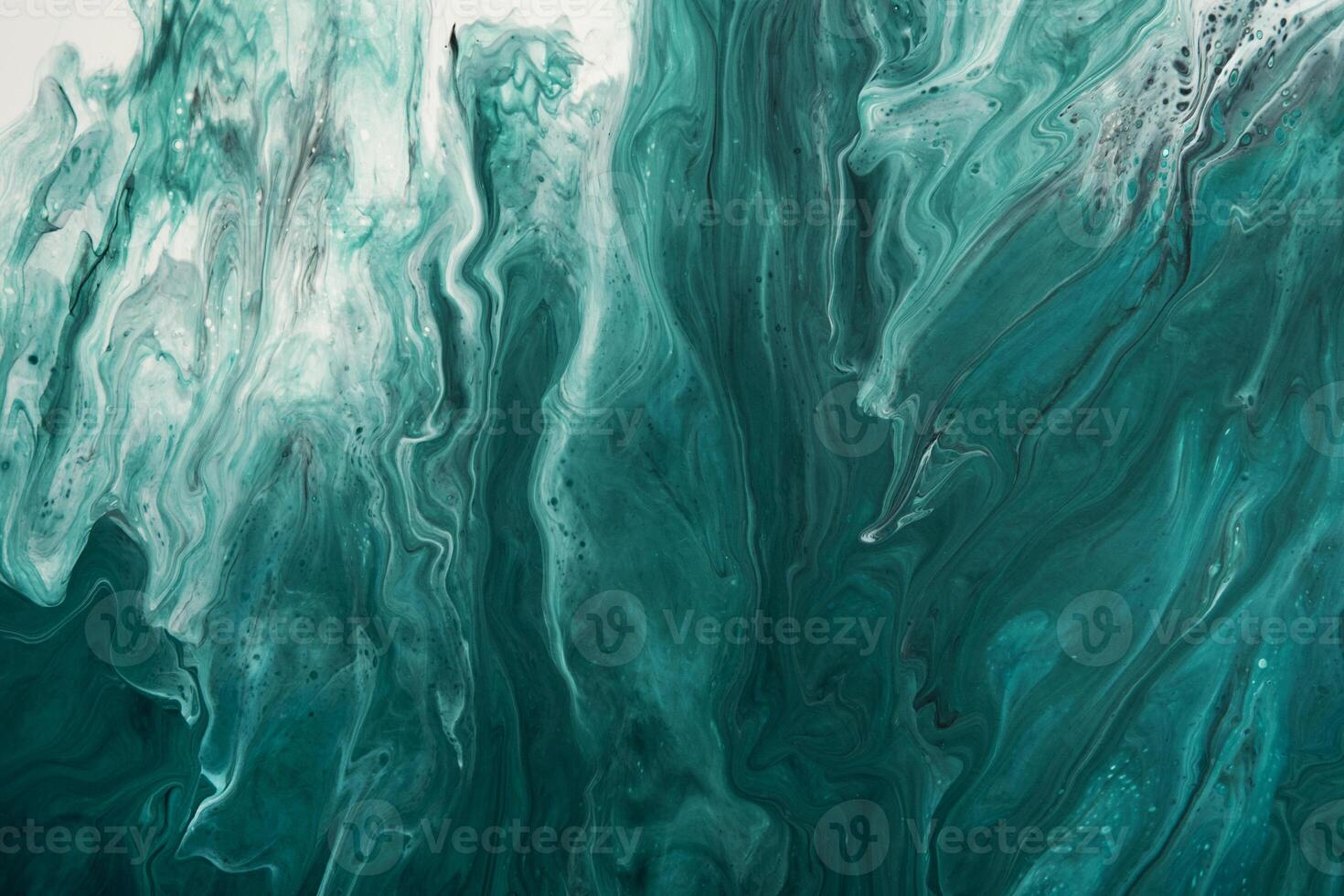 Liquid Velvet Jade green abstract drips and wave. Marble effect background or texture photo